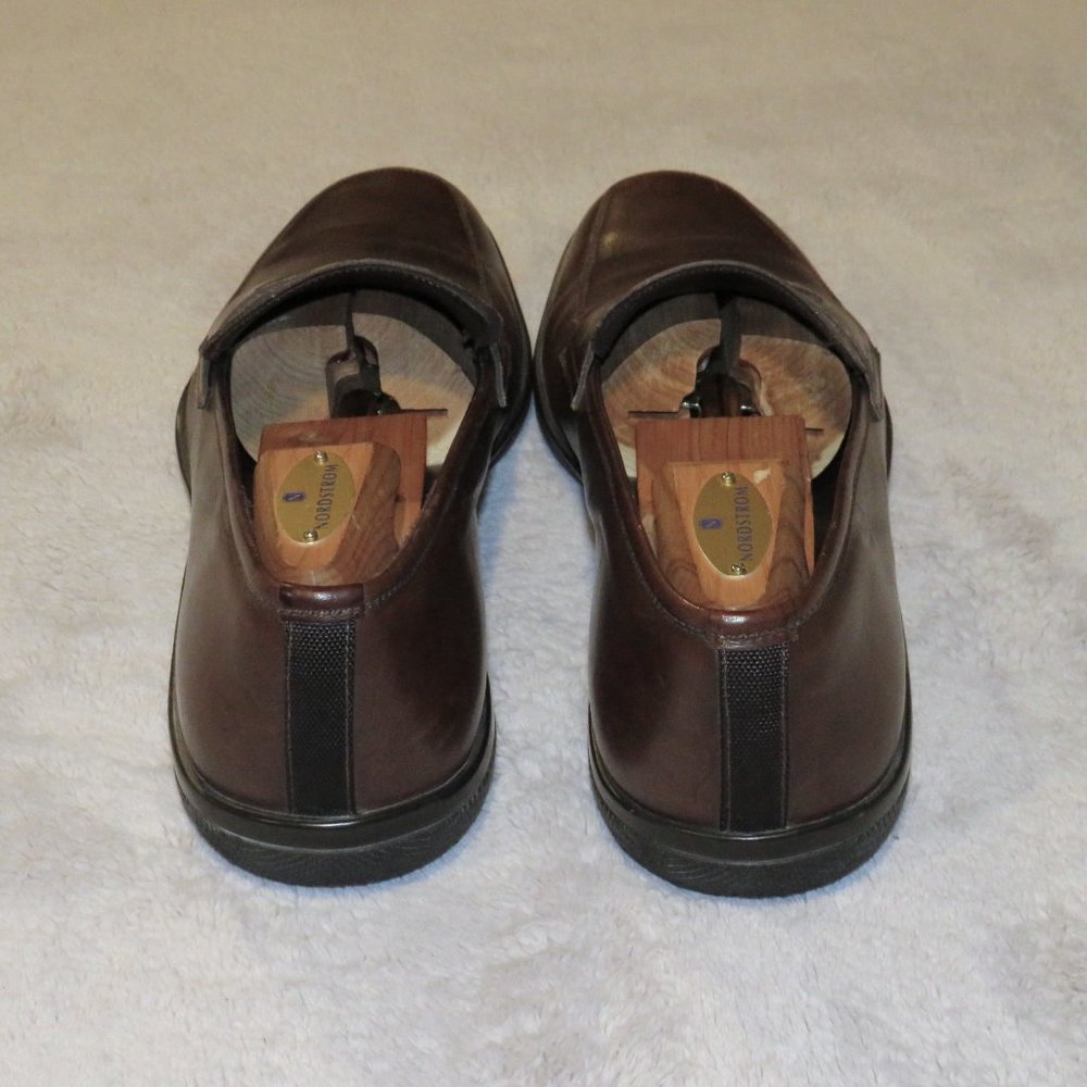 Prada Sport 1359 Brown Leather Rubber Sole Penny Loafers 9D - Picture 7 of 11